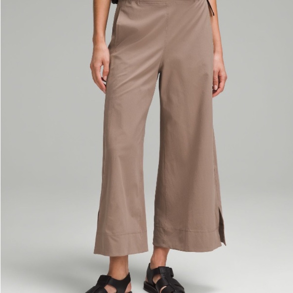 lululemon Taupe Wide-Leg Pants